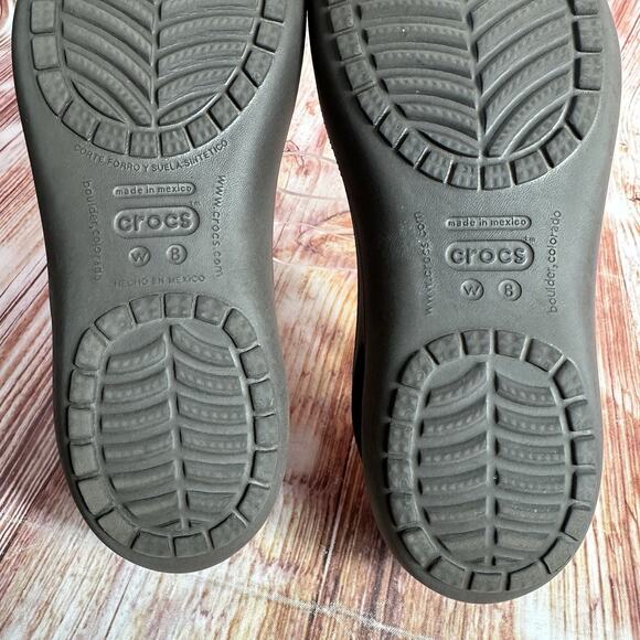 Crocs KADEE Womens Size 8 Brown Slingback Sandals Shoes Ballet Flats Loafers - Picture 9 of 9